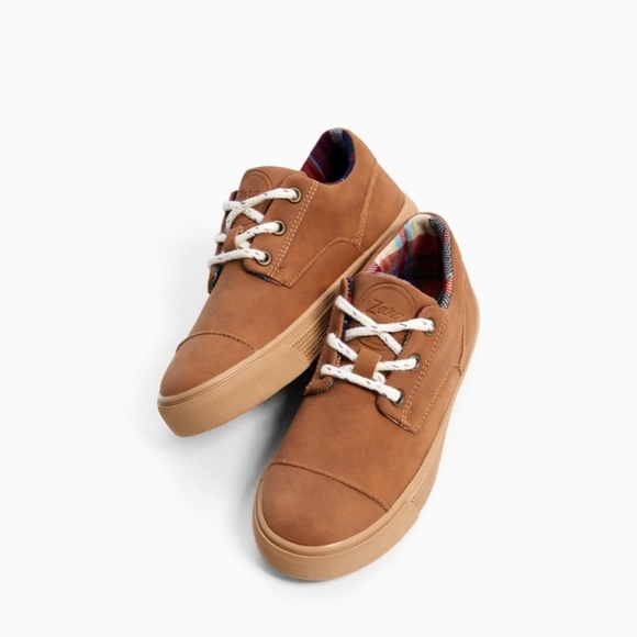 ZARA LACE-UP PLIMSOLLS WITH SOLE DETAIL SZ 2 20.9C - Picture 3 of 6